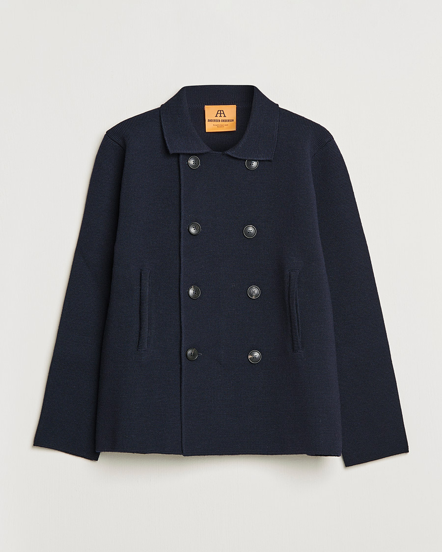 Men | Coats & Jackets | Andersen-Andersen | Peacoat Navy Blue