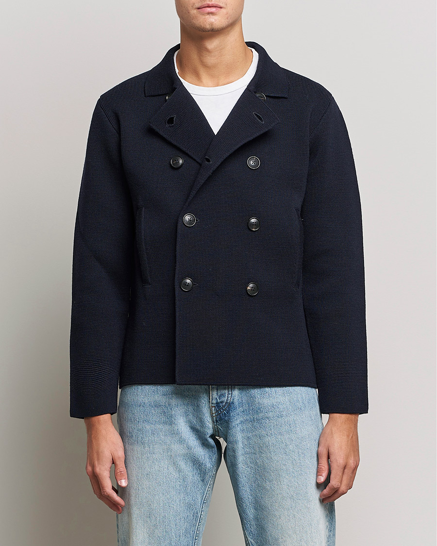 Men | Coats & Jackets | Andersen-Andersen | Peacoat Navy Blue