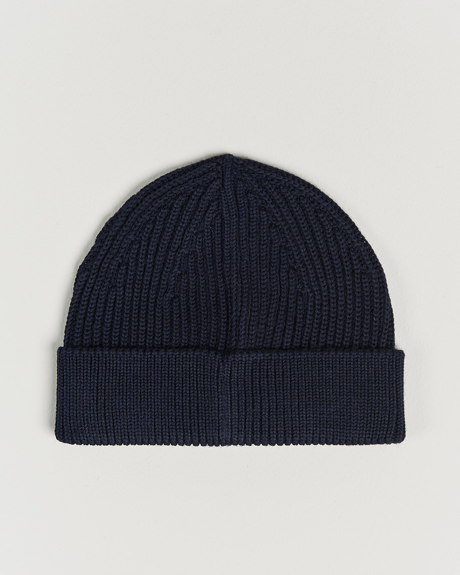 Men | Andersen-Andersen Merino Wool Rib Beanie Navy Blue | Andersen-Andersen | Merino Wool Rib Beanie Navy Blue