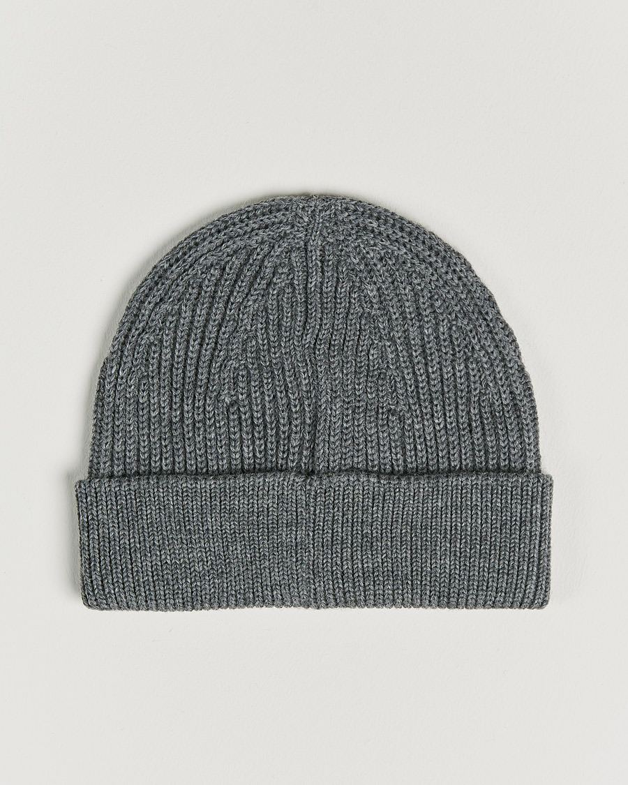 Men | Andersen-Andersen Merino Wool Rib Beanie Grey | Andersen-Andersen | Merino Wool Rib Beanie Grey