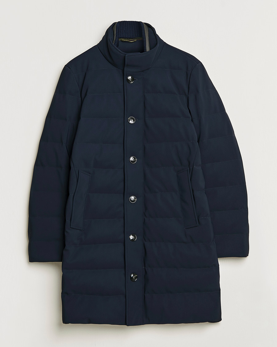 Men | Coats & Jackets | Kiton | Technical Down Coat Navy