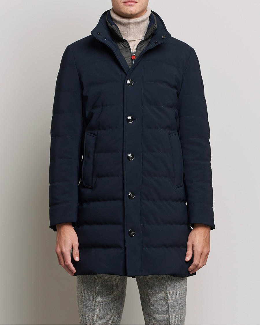 Men | Coats & Jackets | Kiton | Technical Down Coat Navy