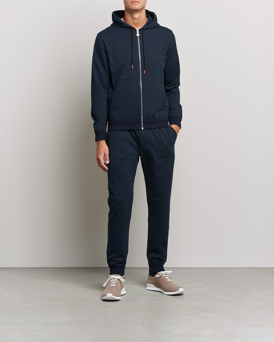 Men | Sweaters & Knitwear | Kiton | Cotton Blend Track Suit Navy