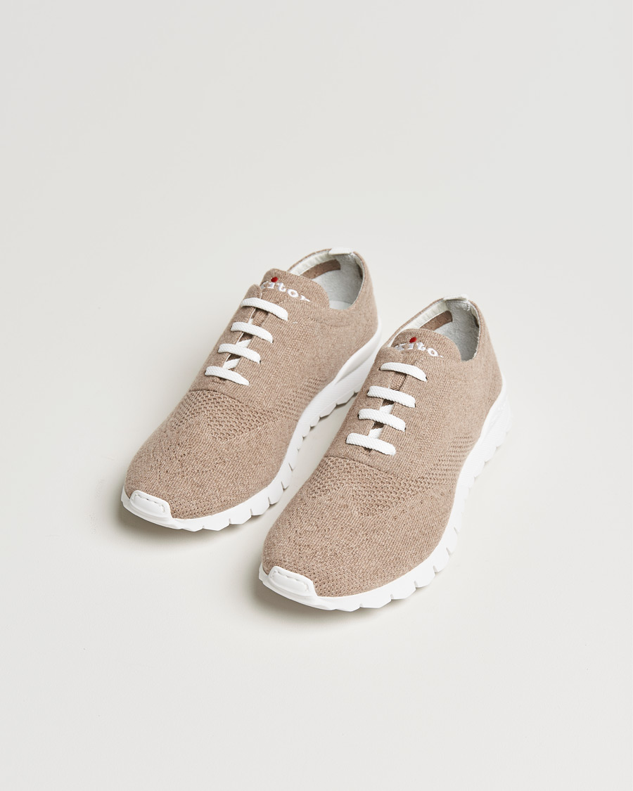 Men | Kiton Cashmere Mesh Running Sneakers Beige | Kiton | Cashmere Mesh Running Sneakers Beige