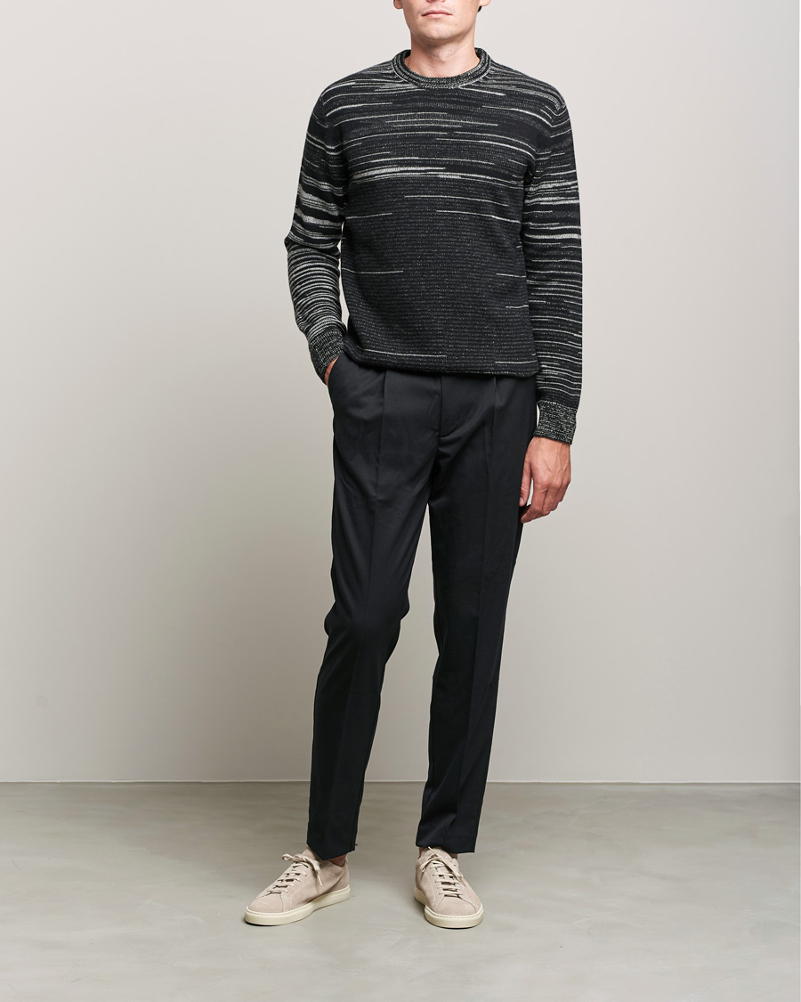 Men | Missoni | Missoni | Fiammato Cashmere Sweater Black/White