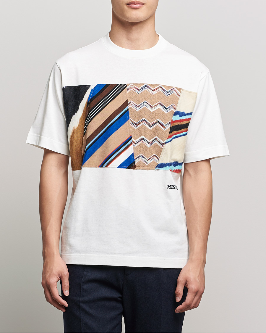 Men | T-Shirts | Missoni | Patchwork T-Shirt White