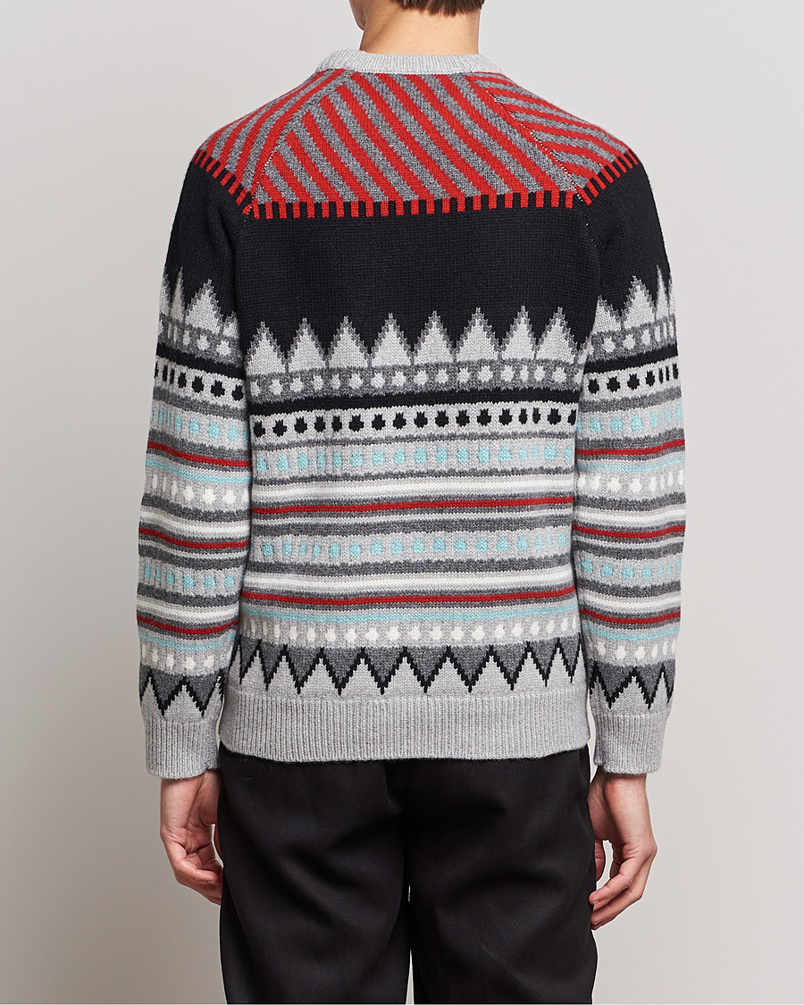 WACKOMARIA RECORDS JACQUARD SWEATER グレー WACKOMARIA RECORDS JACQUARD KNIT SWEATER - メルカリ