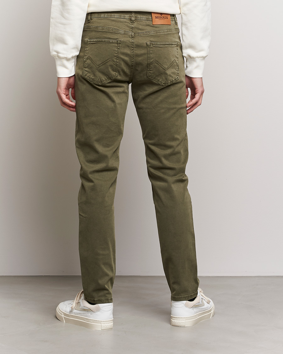 Men | Trousers | Morris | James Brushed Chinos Olive