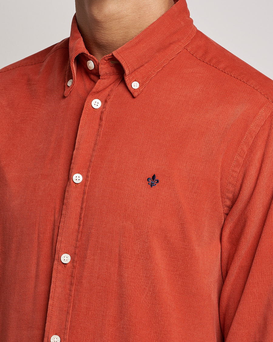 Men | Shirts | Morris | Douglas Corduroy Button Down Shirt Red
