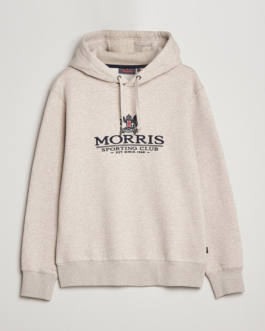 Men | Sweaters & Knitwear | Morris | Trevor Logo Hoodie Khaki