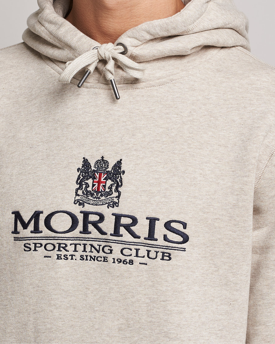 Men | Sweaters & Knitwear | Morris | Trevor Logo Hoodie Khaki