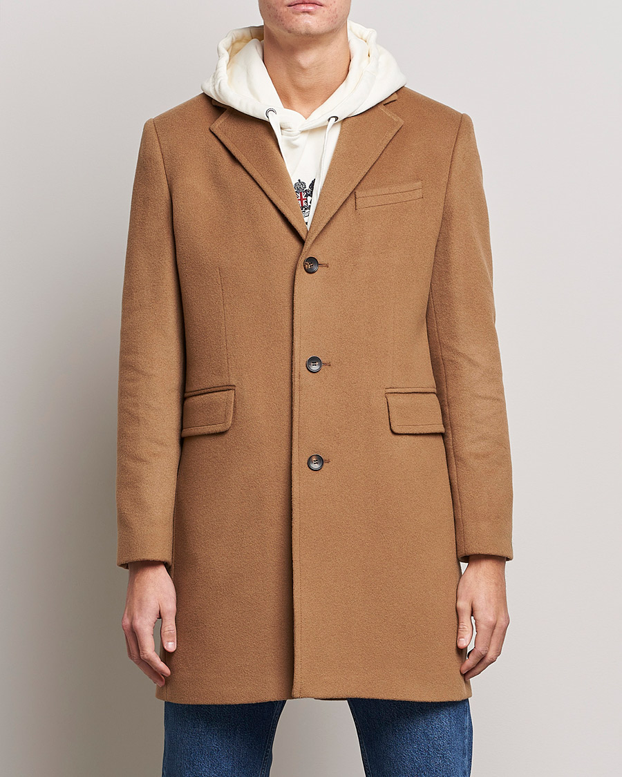 Men | Coats | Morris | Wool/Cashmere Coat Camel