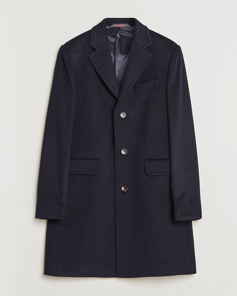 Men | Coats & Jackets | Morris | Wool/Cashmere Coat Navy