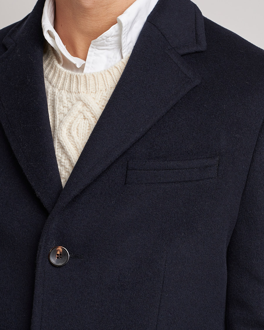 Men | Coats & Jackets | Morris | Wool/Cashmere Coat Navy