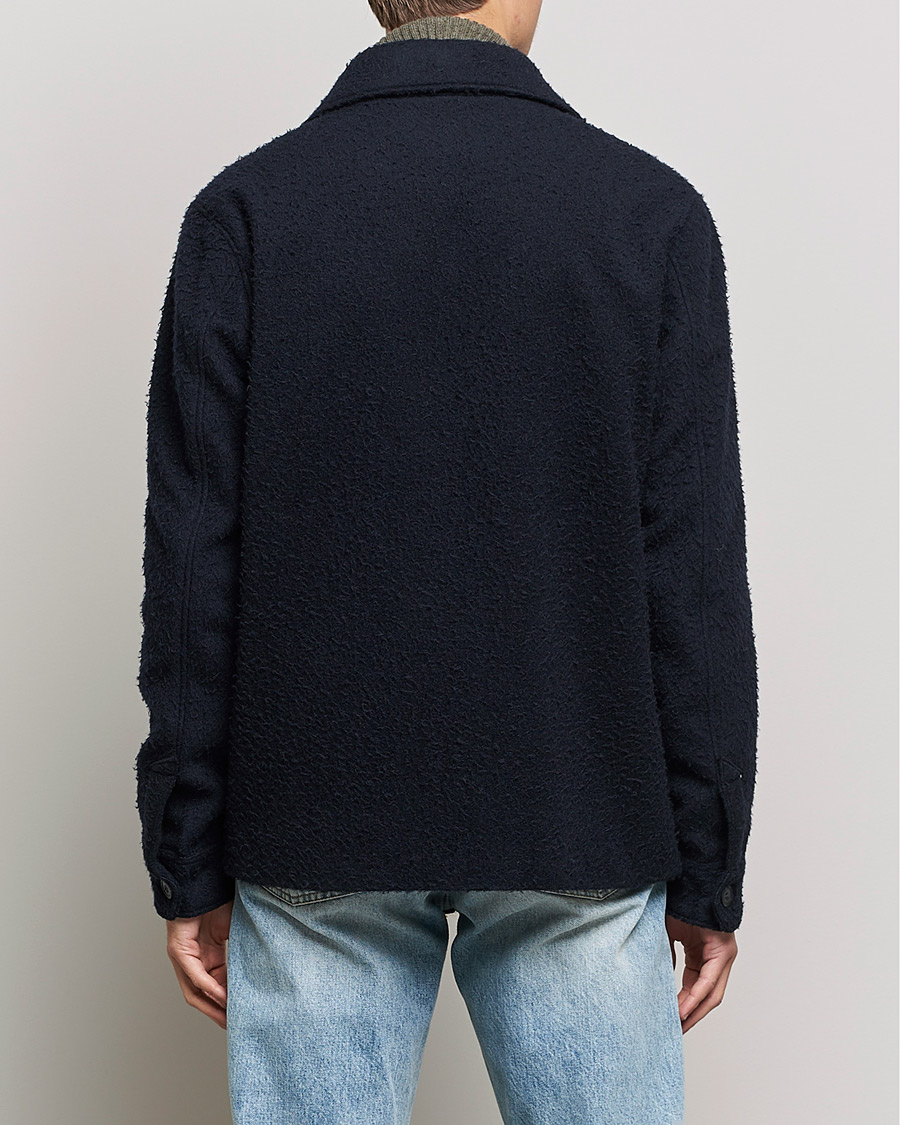 Men | Coats & Jackets | Morris | Shaggy Shirt Jacket Navy