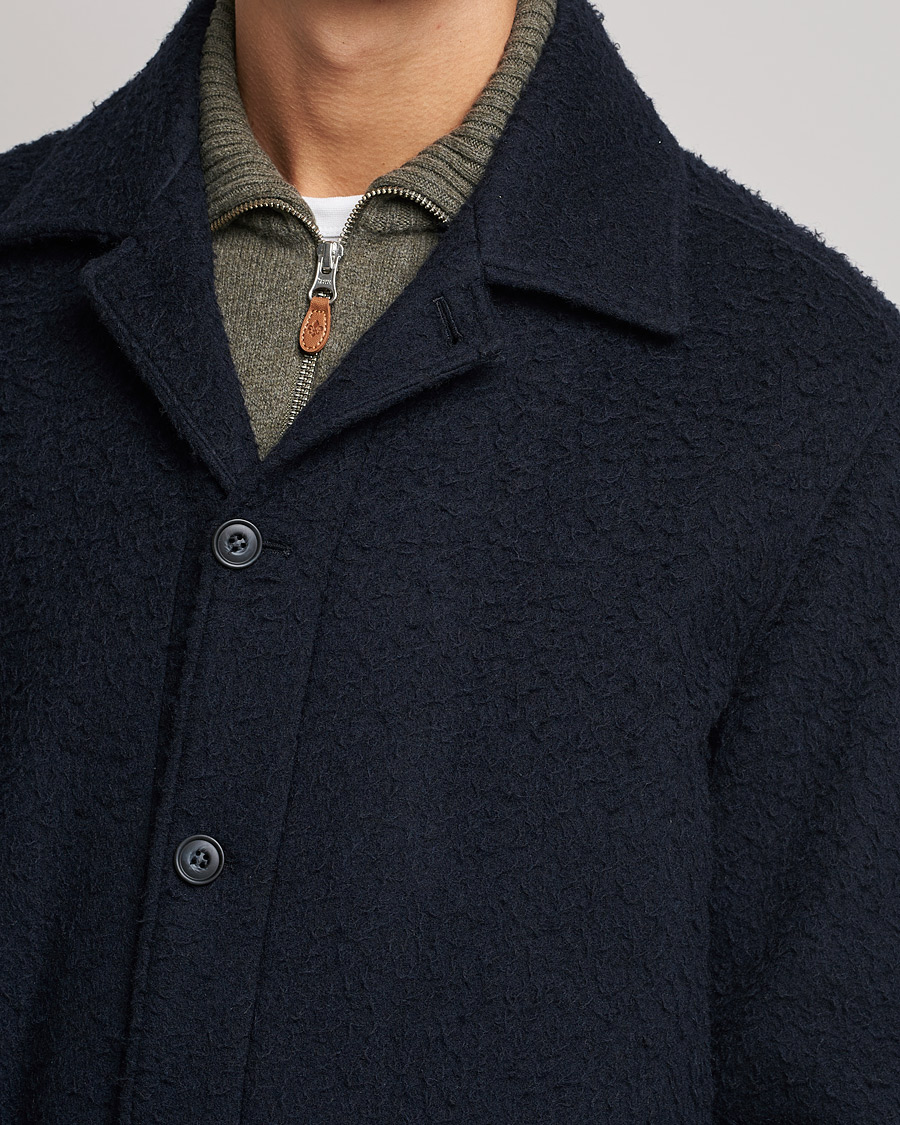 Men | Coats & Jackets | Morris | Shaggy Shirt Jacket Navy