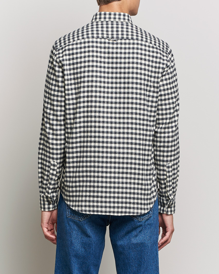 Men | Shirts | Morris | Brushed Twill Checked Shirt Grey/White