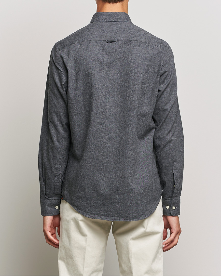 Men | Shirts | Morris | Watts Flannel Button Down Shirt Dark Grey