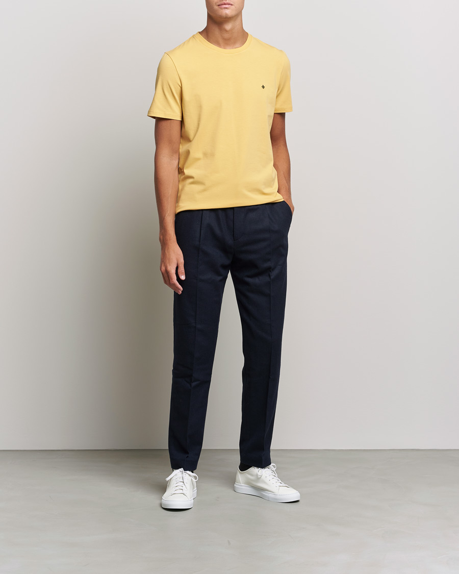 Men | T-Shirts | Morris | James Crew Neck T-shirt Yellow