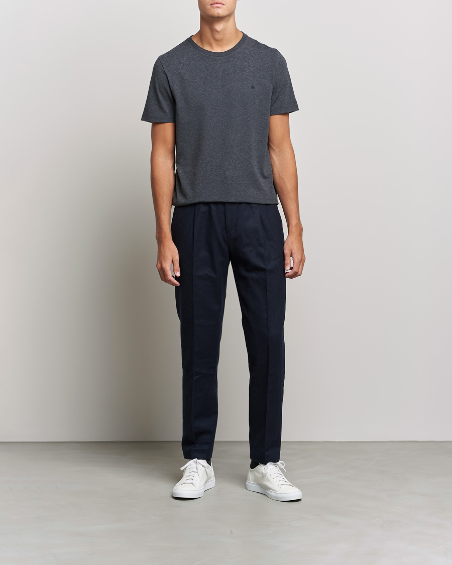 Men | T-Shirts | Morris | James Crew Neck T-shirt Dark Grey