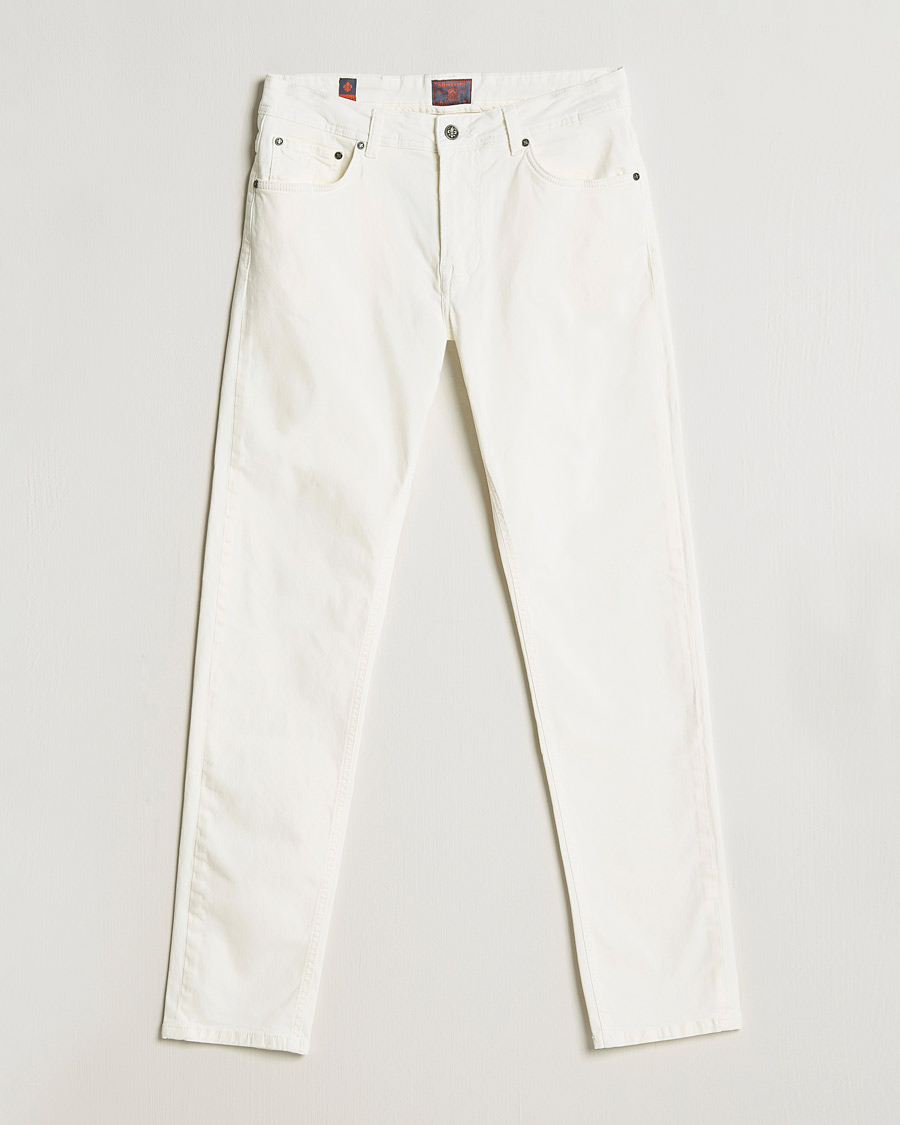 Men | Trousers | Morris | James Brushed Chinos Off White