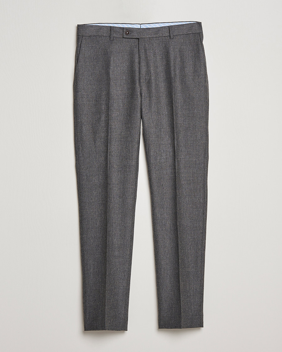 Men | Trousers | Morris | Bobby Flannel Trousers Grey