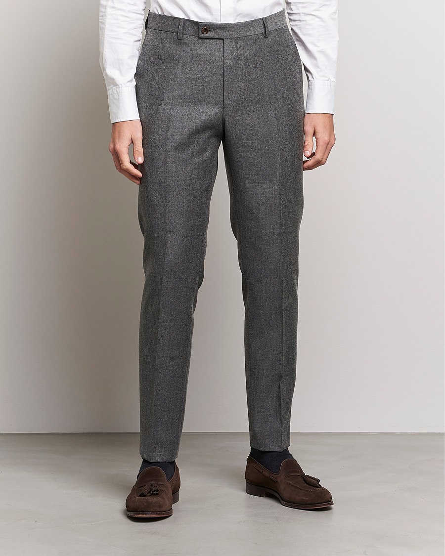 Men | Trousers | Morris | Bobby Flannel Trousers Grey