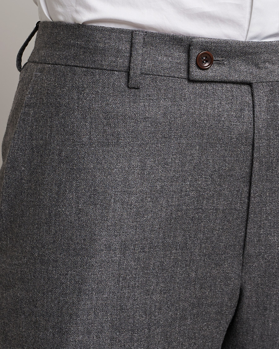 Men | Trousers | Morris | Bobby Flannel Trousers Grey