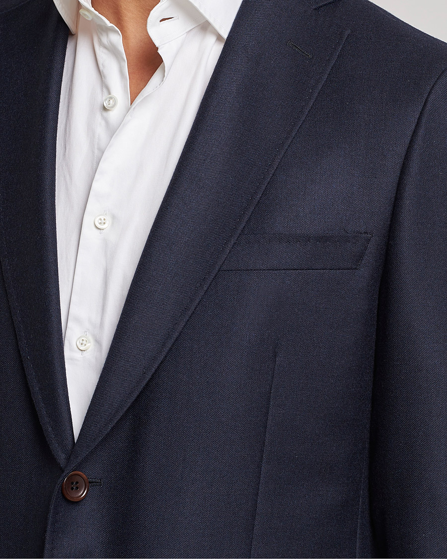 Men | Blazers | Morris | Archie Flannel Blazer Navy