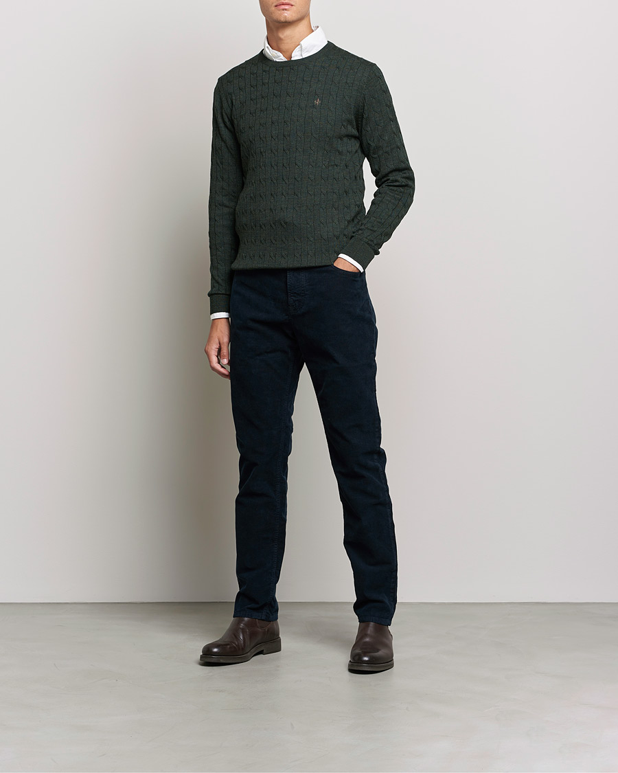 Men | Trousers | Morris | James Corduroy 5-Pocket Pants Navy