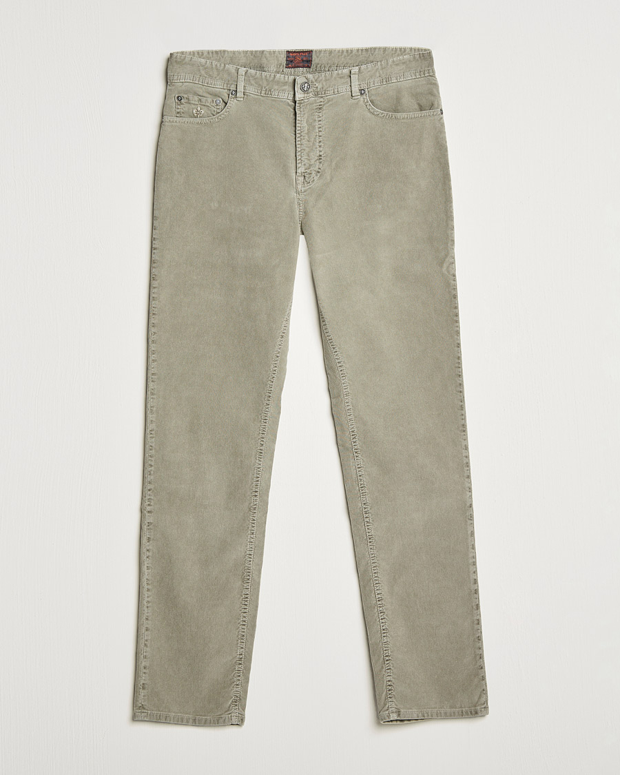 Men | Trousers | Morris | James Corduroy 5-Pocket Pants Khaki Grey