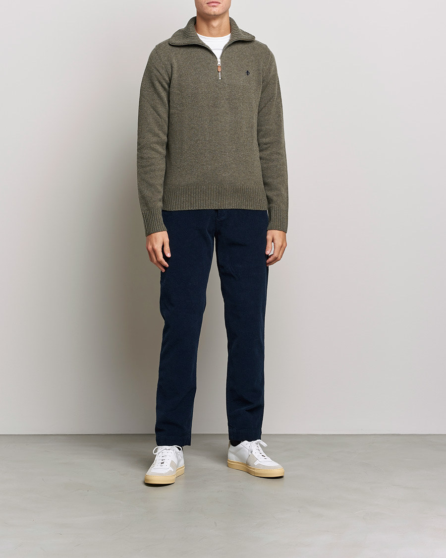 Men | Trousers | Morris | Criss Cuts Corduroy Slacks Blue