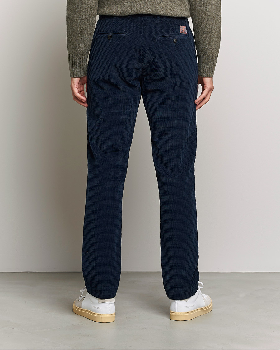 Men | Trousers | Morris | Criss Cuts Corduroy Slacks Blue