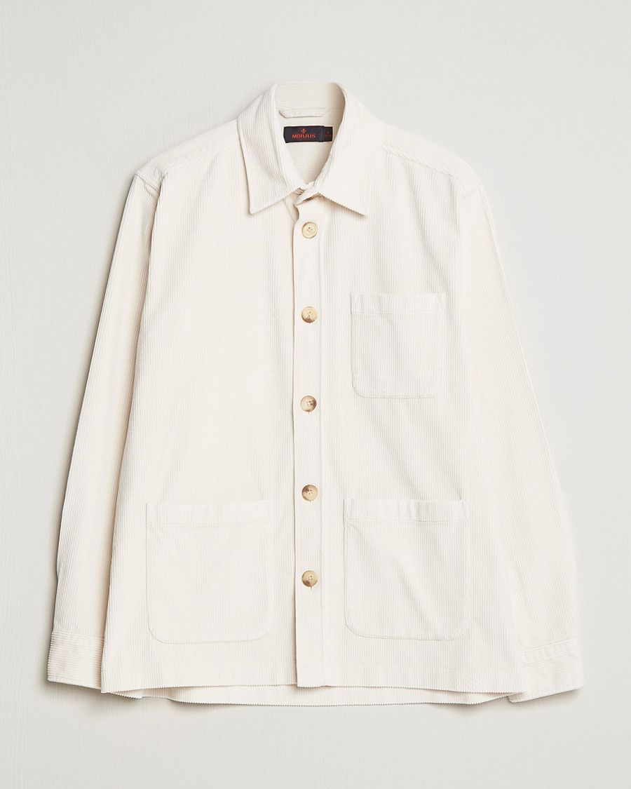 Men | Shirts | Morris | Heaton Corduroy Shirt Jacket Off White
