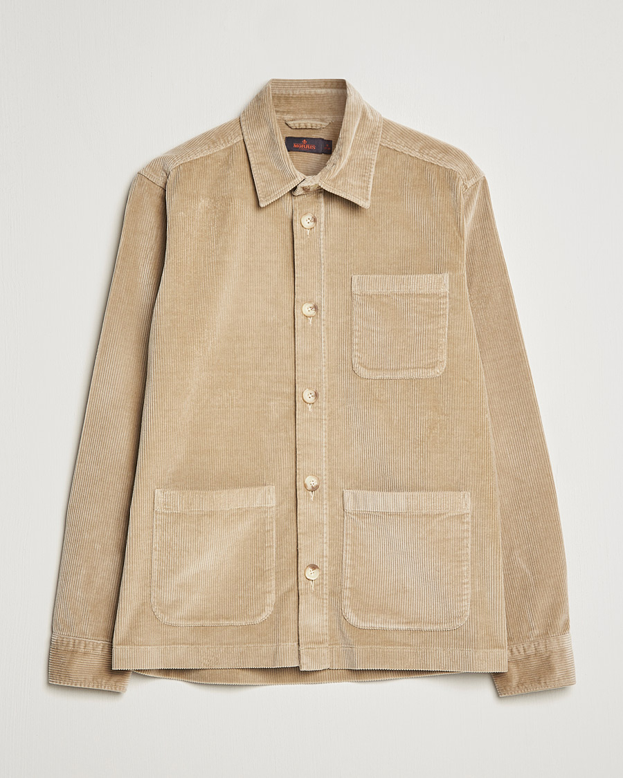 Men | Shirts | Morris | Heaton Corduroy Shirt Jacket Khaki