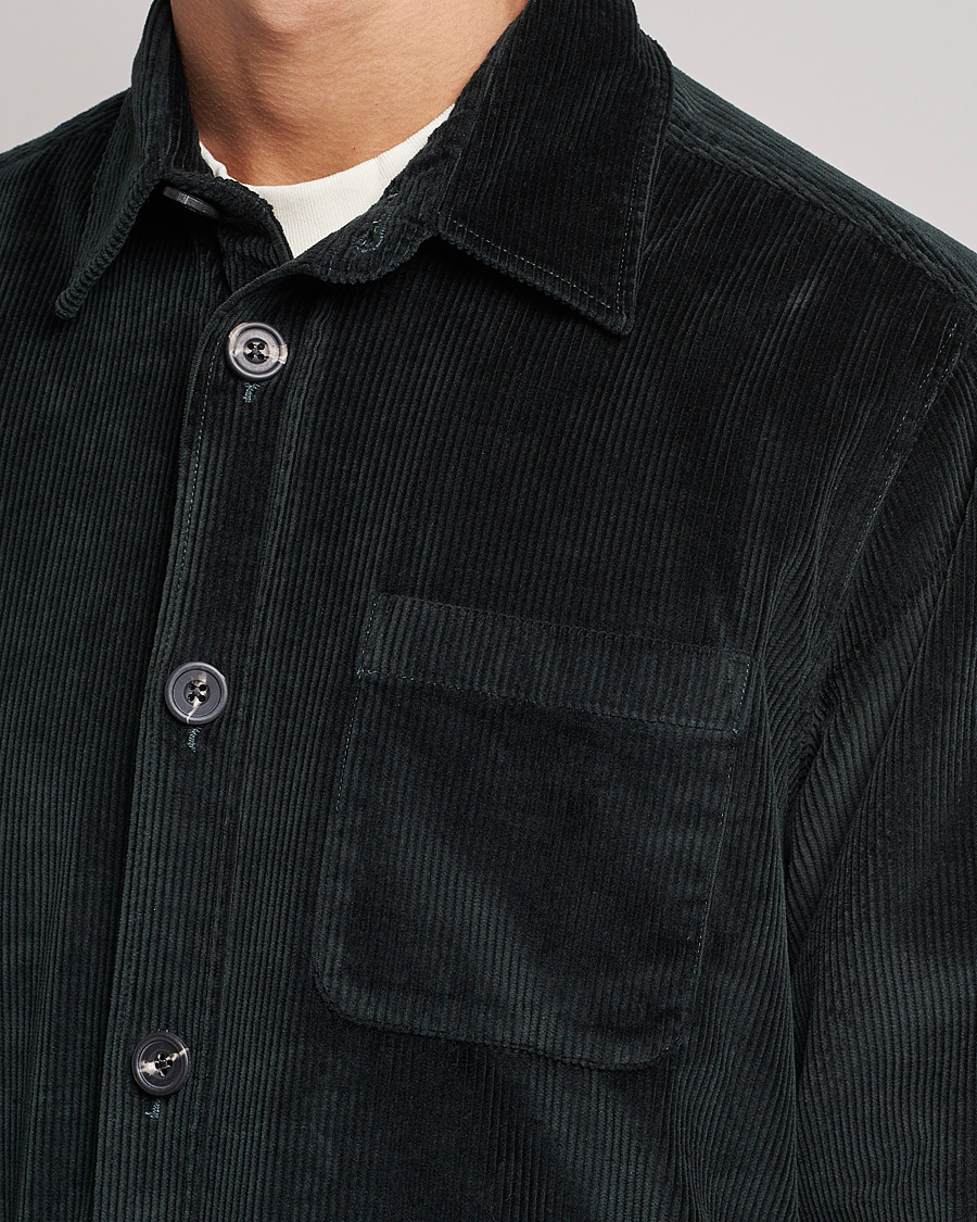 Men | Shirts | Morris | Heaton Corduroy Shirt Jacket Olive