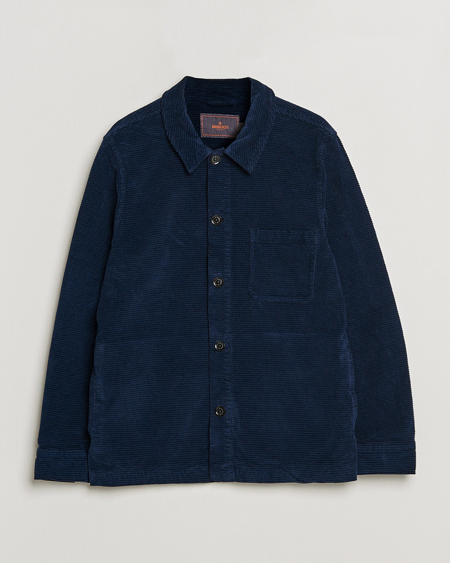 Men | Shirts | Morris | Criss Cuts Corduroy Shirt Jacket Blue