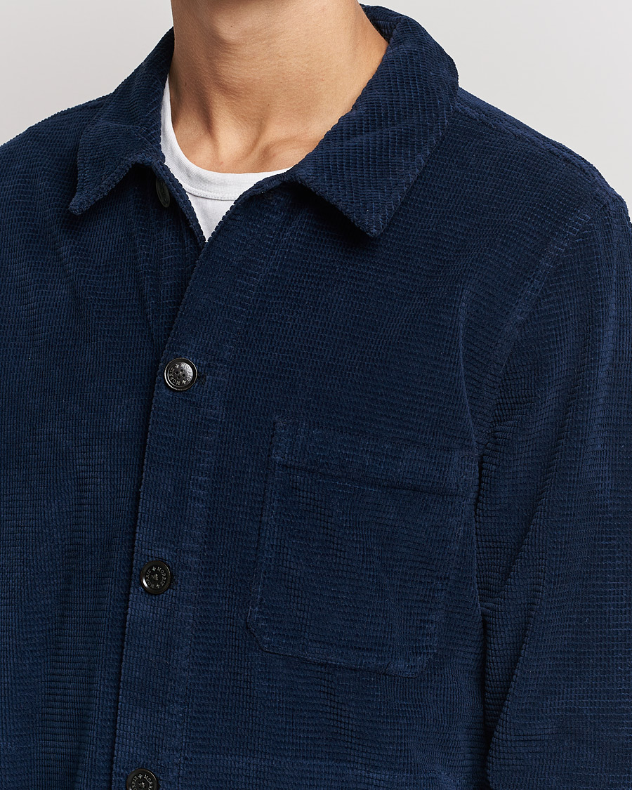 Men | Shirts | Morris | Criss Cuts Corduroy Shirt Jacket Blue
