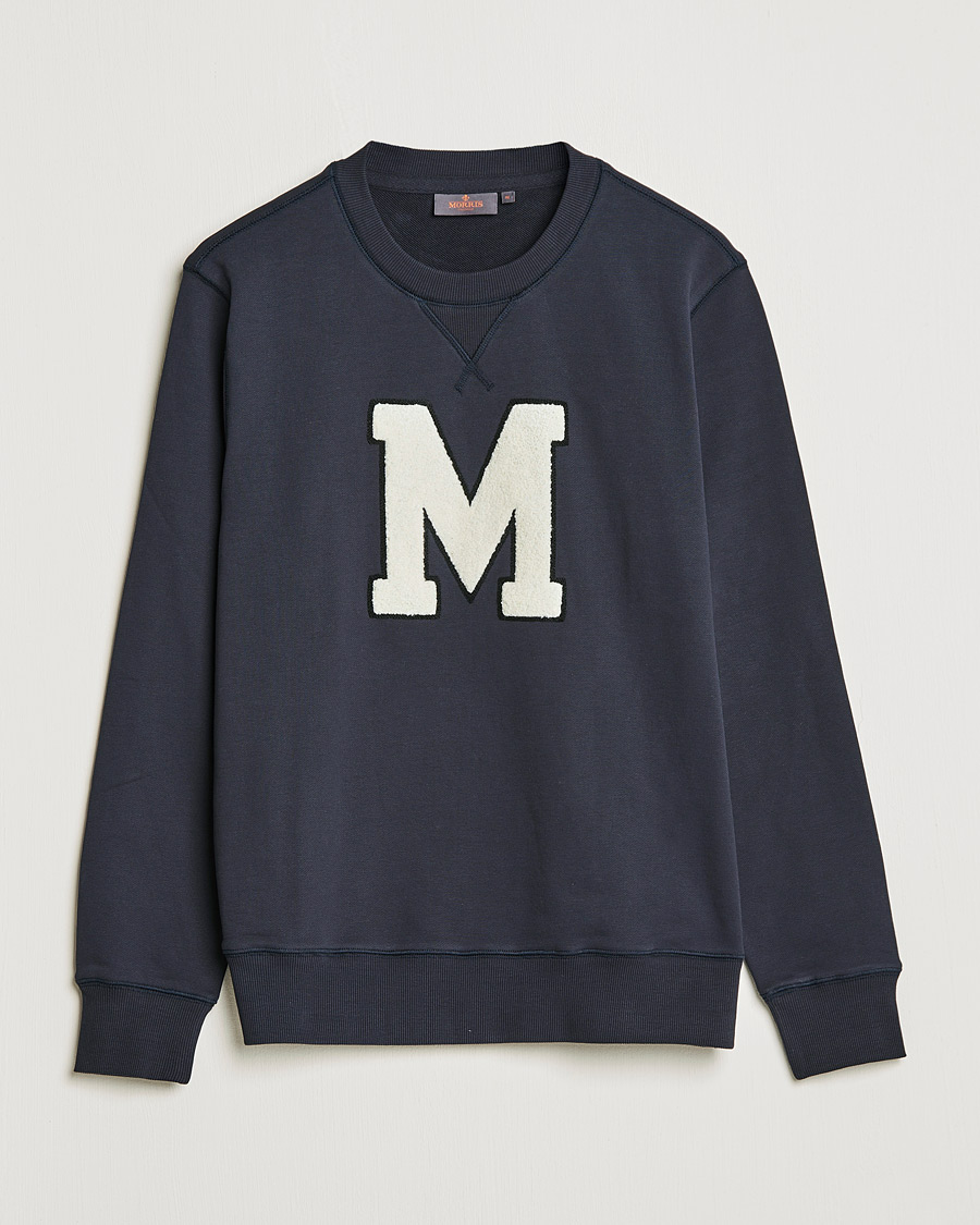 Men | Sweaters & Knitwear | Morris | Leoni Logo Sweatshirt Old Blue