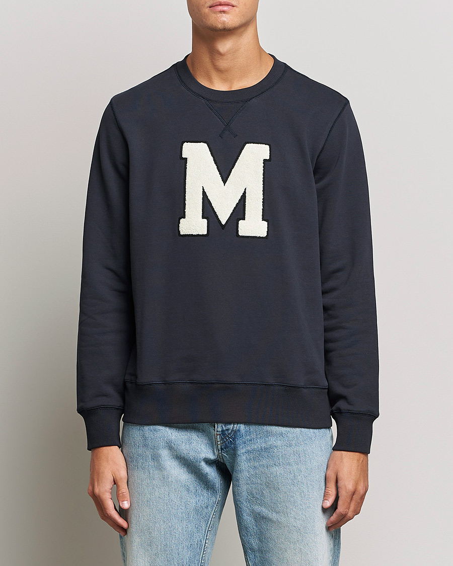 Men | Sweaters & Knitwear | Morris | Leoni Logo Sweatshirt Old Blue
