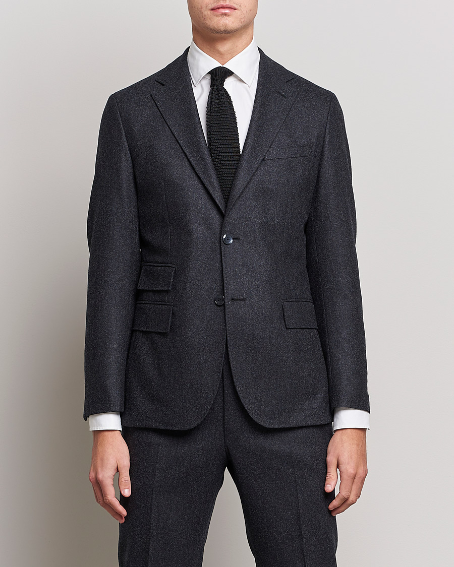 Men | Morris Heritage | Morris Heritage | Keith Flannel Suit Blazer Grey