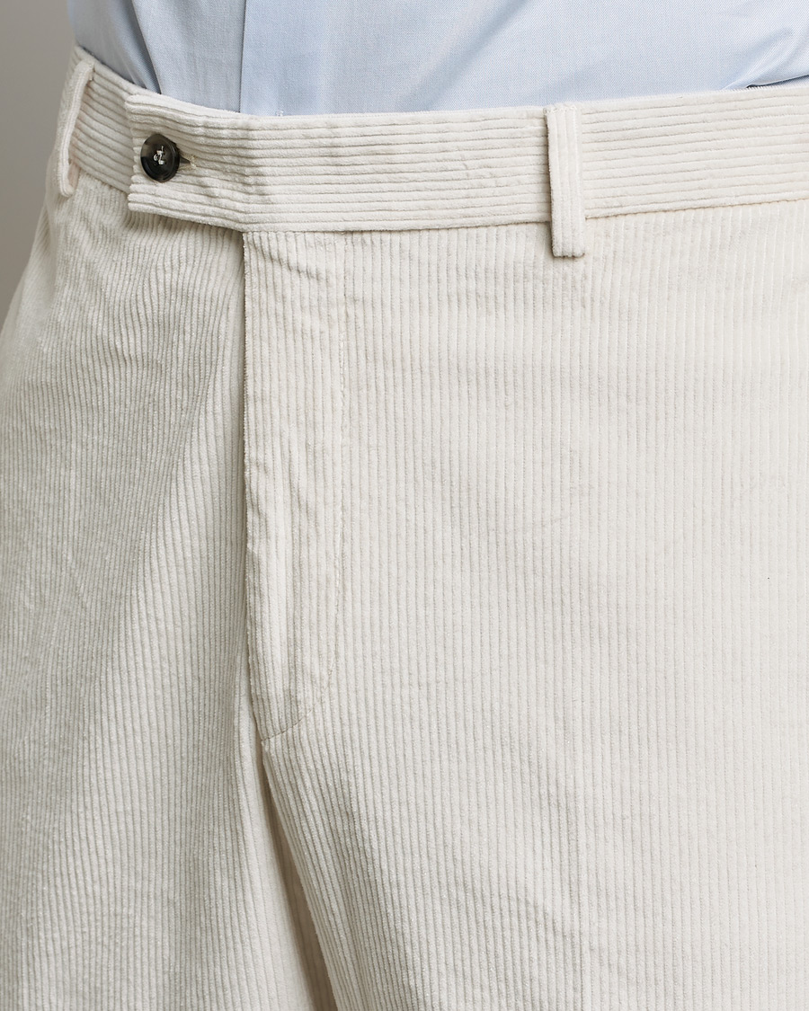 Men | Trousers | Morris Heritage | Jack Cord Trousers Off White