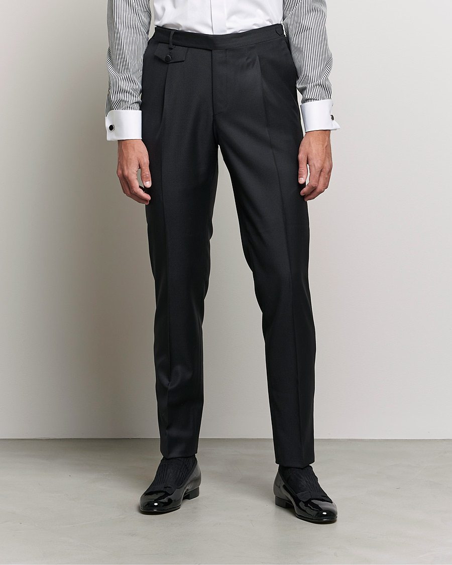 Men | Morris Heritage | Morris Heritage | Tuxedo Trousers Black