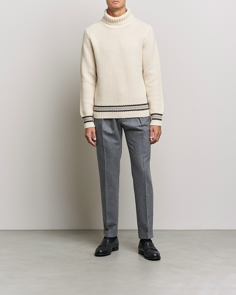 Men | Sweaters & Knitwear | Morris Heritage | Terence Rollneck Off White