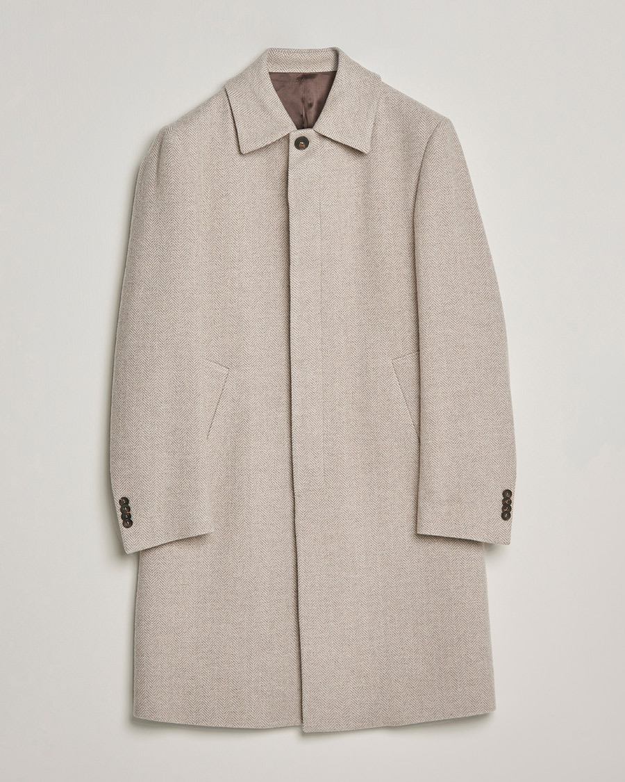 Men | Coats & Jackets | Morris Heritage | Heritage Wool Car Coat Khaki