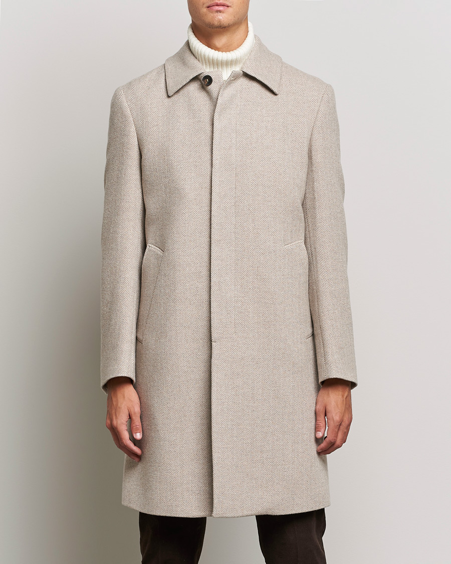 Men | Coats & Jackets | Morris Heritage | Heritage Wool Car Coat Khaki