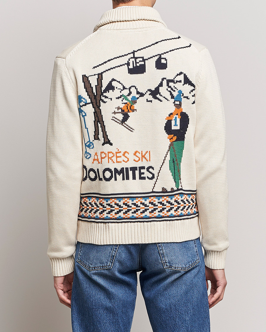 Men | Sweaters & Knitwear | Morris | Clyde Full Zip Cardigan Off White