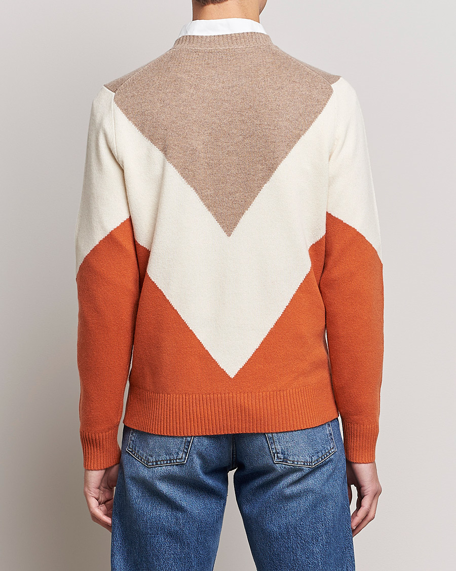 Men | Sweaters & Knitwear | Morris | Novello Crew Neck Orange