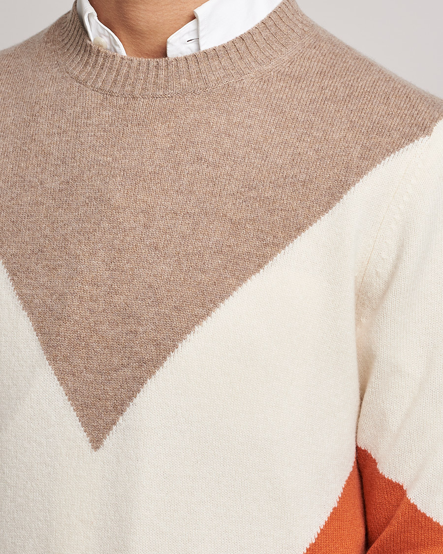 Men | Sweaters & Knitwear | Morris | Novello Crew Neck Orange