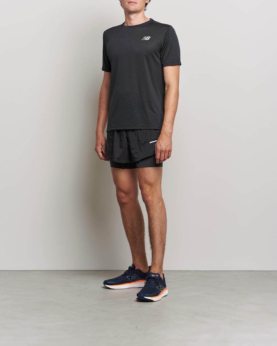 Men |  | New Balance Running | Impact Run Short Sleeve T-Shirt Black